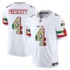 Dallas Cowboys Mexico Vapor Limited Jersey V3 – All Stitched – White – Dak Prescott Jersey