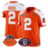 Chicago Bears Dick Butkus Patch Throwback Vapor Limited Jersey – All Stitched – Orange Alternate – D.J. Moore Jersey