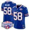 Bills 2024 AFC East Division Champions Vapor Limited Jersey – All Stitched – Royal – Matt Milano Jersey