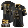 Denver Broncos 3-Time Champions Patch Gold Vapor Limited Jersey – All Stitched – Black Gold – Courtland Sutton Jersey