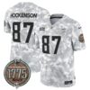 Vikings 2024 Salute to Service Establishment Year Patch Vapor Limited Jersey – All Stitched – Navy – T.J. Hockenson Jersey