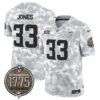 Vikings 2024 Salute to Service Establishment Year Patch Vapor Limited Jersey – All Stitched – Marines – Aaron Jones Jersey