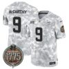 Vikings 2024 Salute to Service Establishment Year Patch Vapor Limited Jersey – All Stitched – Army – J.J. McCarthy Jersey