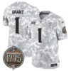 Vikings 2024 Salute to Service Establishment Year Patch Vapor Limited Jersey – All Stitched – Marines – Bud Grant Jersey