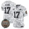 Bills 2024 Salute to Service Establishment Year Patch Vapor Limited Jersey – All Stitched – Army – Josh Allen Jersey