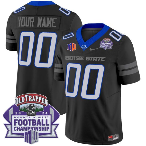 Boise State Broncos 2024 Championship Vapor Limited Custom Jersey – All Stitched – Black Jersey