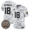 Vikings 2024 Salute to Service Establishment Year Patch Vapor Limited Jersey – All Stitched – Navy – Justin Jefferson Jersey
