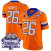 Boise State Broncos 2024 Championship Vapor Limited Jersey – All Stitched – Orange – Sire Gaines Jersey