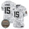 Vikings 2024 Salute to Service Establishment Year Patch Vapor Limited Jersey – All Stitched – Air Force – Dallas Turner Jersey