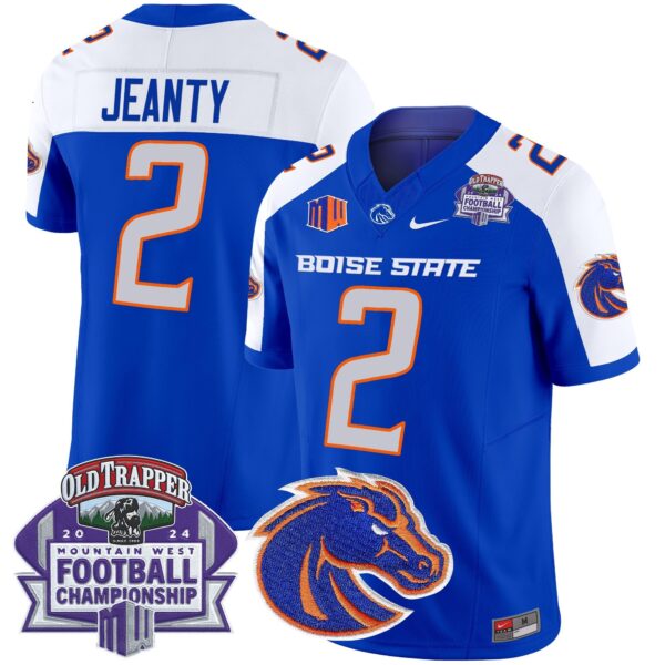 Boise State Broncos 2024 Championship Vapor Limited Jersey – All Stitched – Royal Alternate – Ashton Jeanty Jersey