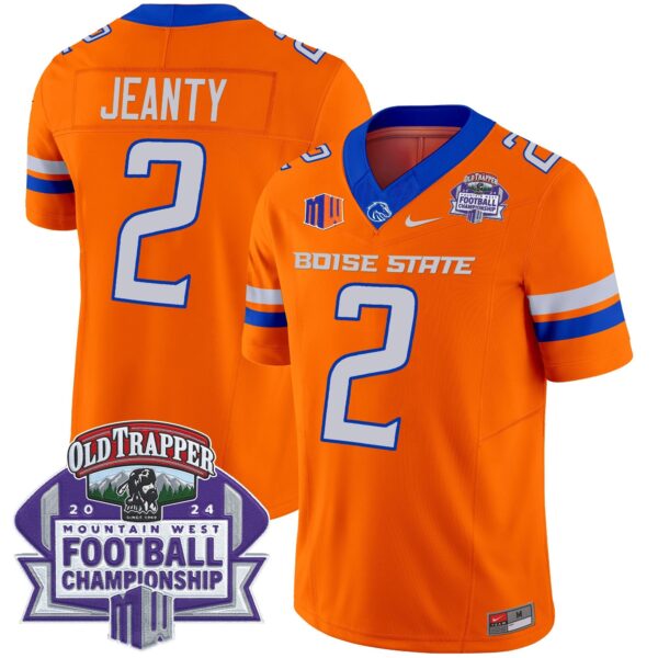 Boise State Broncos 2024 Championship Vapor Limited Jersey – All Stitched – Orange – Ashton Jeanty Jersey
