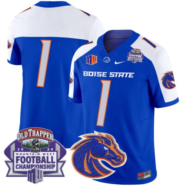 Boise State Broncos 2024 Championship Vapor Limited Jersey – All Stitched – Royal Alternate – #1 Team Jersey