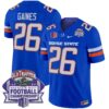 Boise State Broncos 2024 Championship Vapor Limited Jersey – All Stitched – Royal – Sire Gaines Jersey