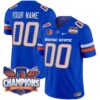 Boise State Broncos 2024 Back To Back Champions Vapor Limited Custom Jersey – All Stitched – Royal Jersey