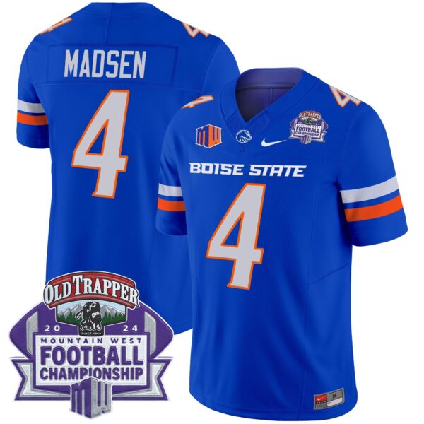 Boise State Broncos 2024 Championship Vapor Limited Jersey – All Stitched – Royal – Maddux Madsen Jersey