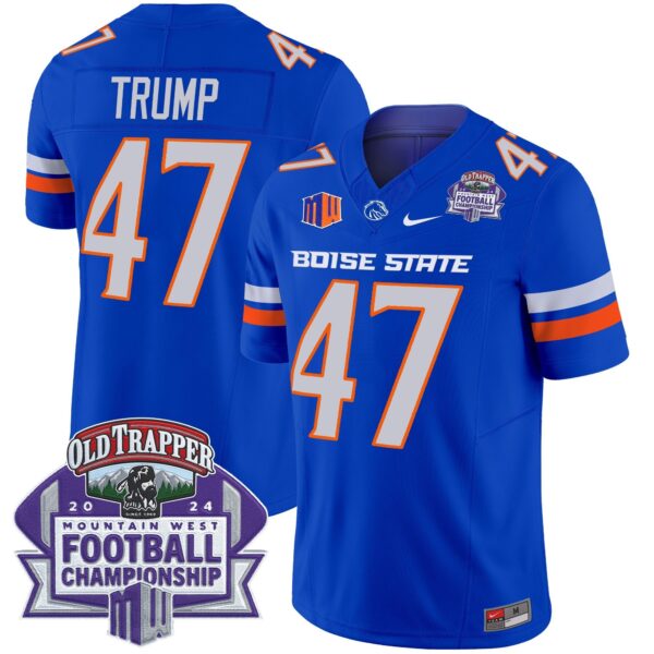 Boise State Broncos 2024 Championship Vapor Limited Jersey – All Stitched – Royal – Donald Trump Jersey