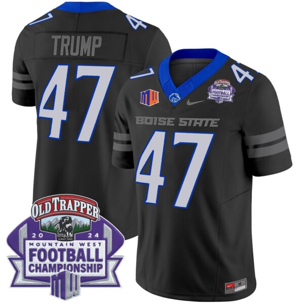 Boise State Broncos 2024 Championship Vapor Limited Jersey – All Stitched – Black – Donald Trump Jersey