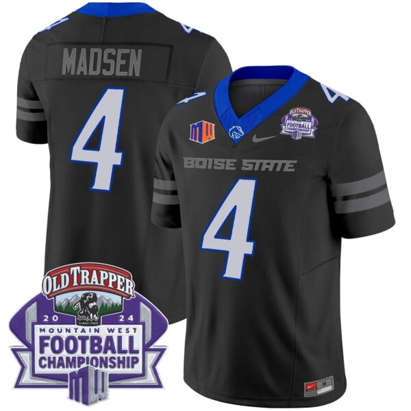 Boise State Broncos 2024 Championship Vapor Limited Jersey – All Stitched – Black – Maddux Madsen Jersey