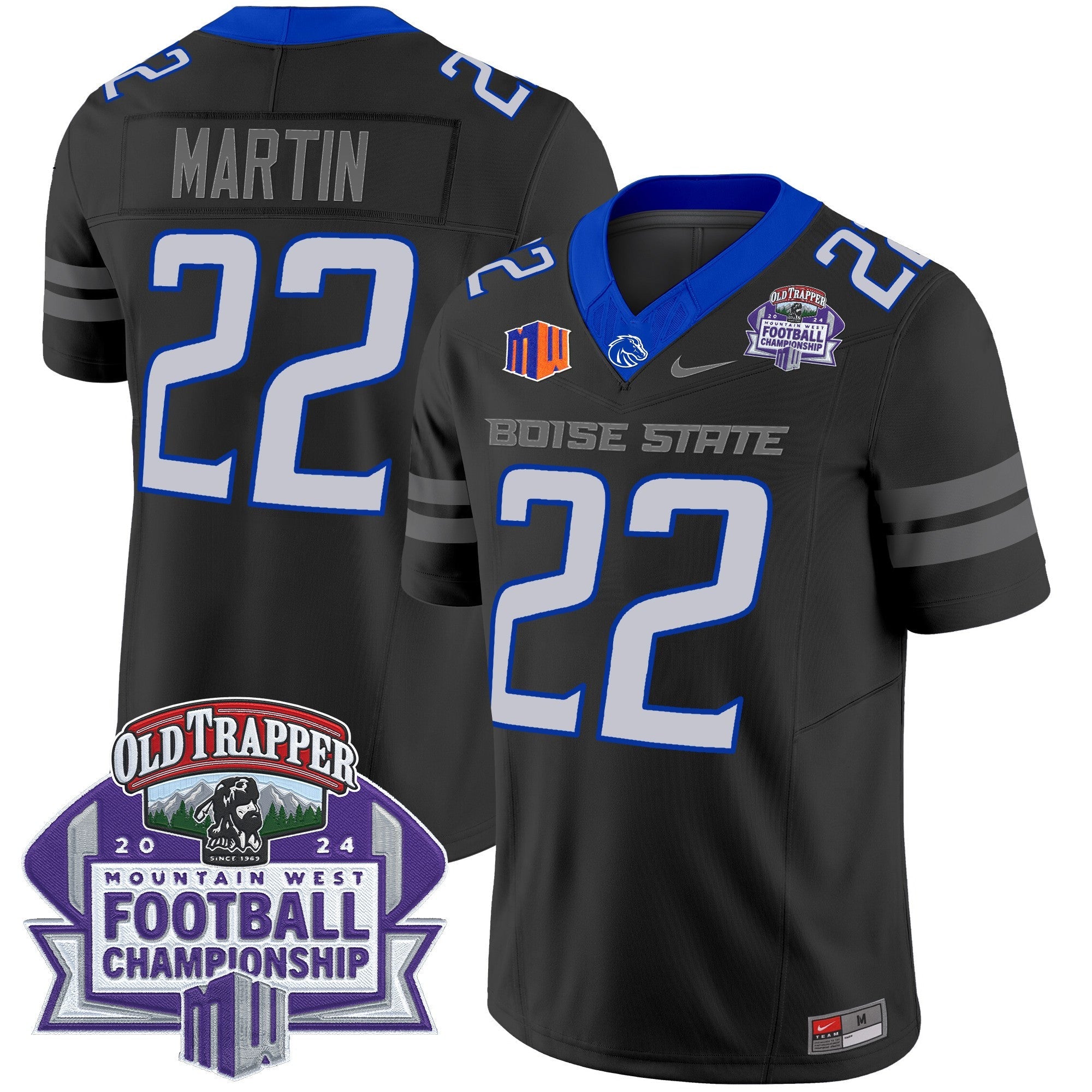 Boise State Broncos 2024 Championship Vapor Limited Jersey – All Stitched – Black – Doug Martin Jersey