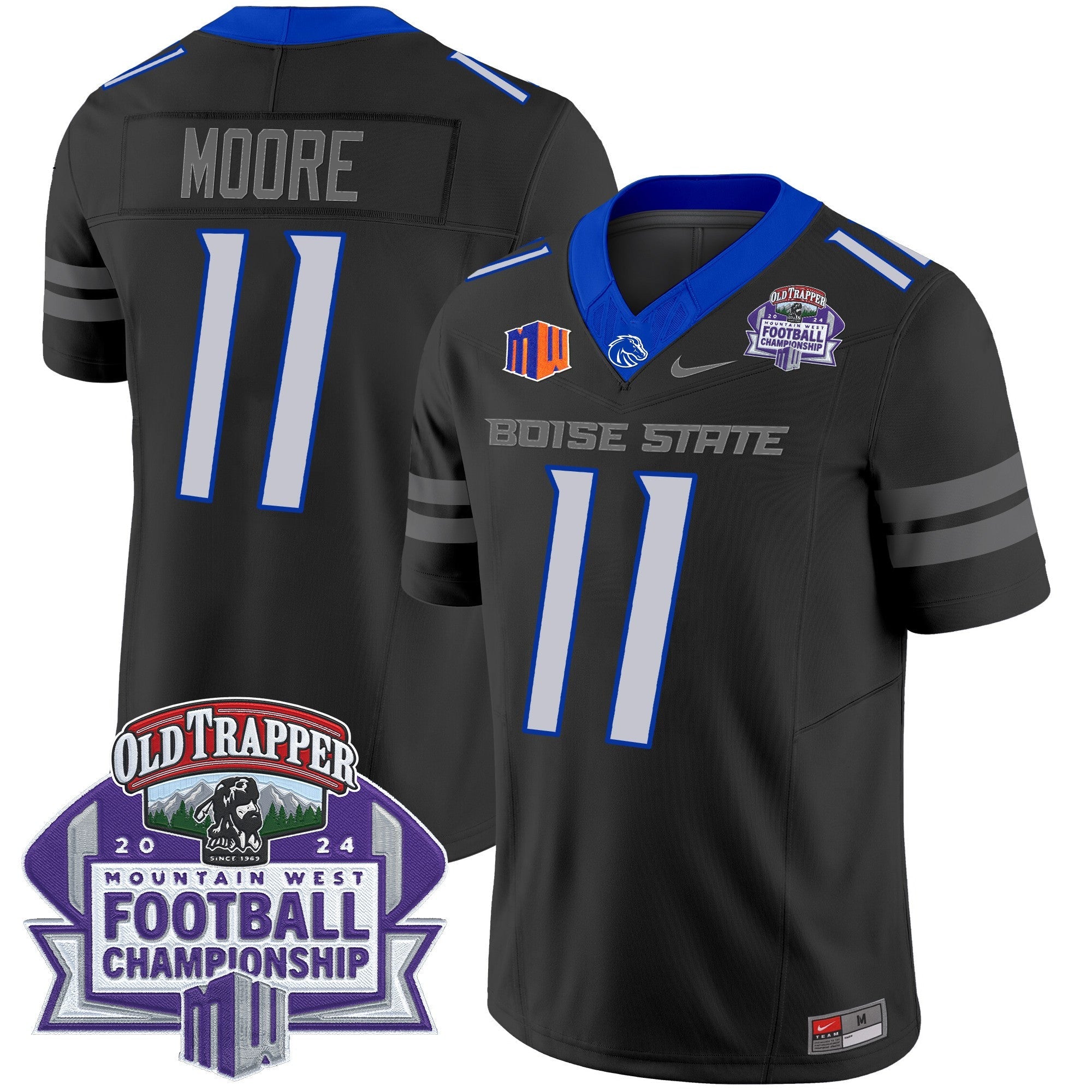 Boise State Broncos 2024 Championship Vapor Limited Jersey – All Stitched – Black – Kellen Moore Jersey