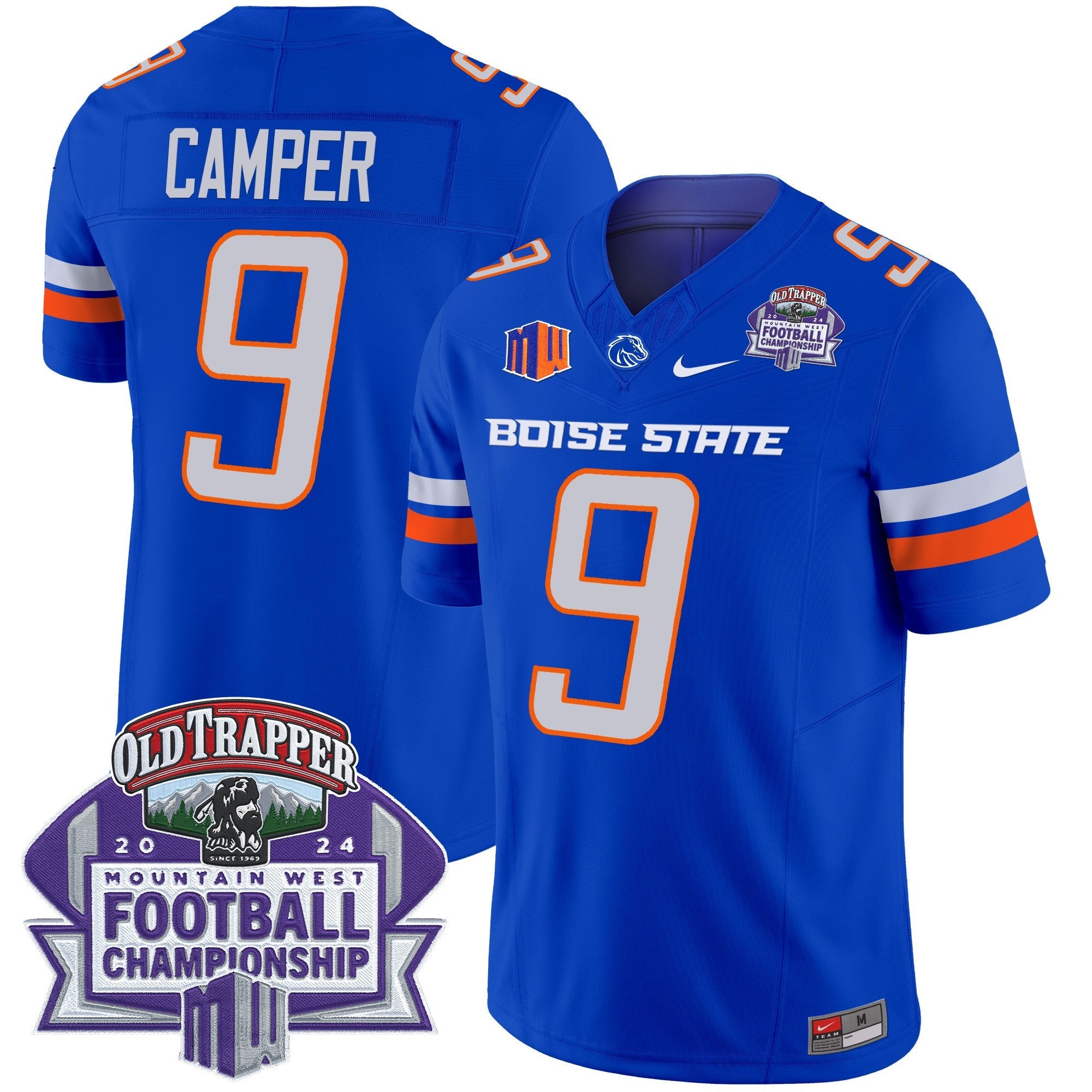 Boise State Broncos 2024 Championship Vapor Limited Jersey – All Stitched – Royal – Cameron Camper Jersey