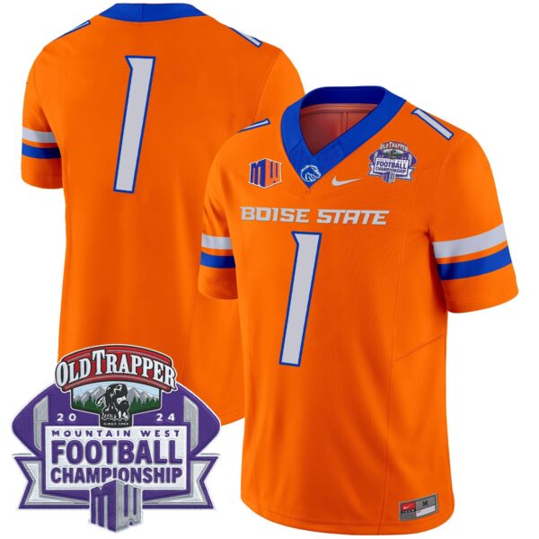 Boise State Broncos 2024 Championship Vapor Limited Jersey – All Stitched – Orange – #1 Team Jersey
