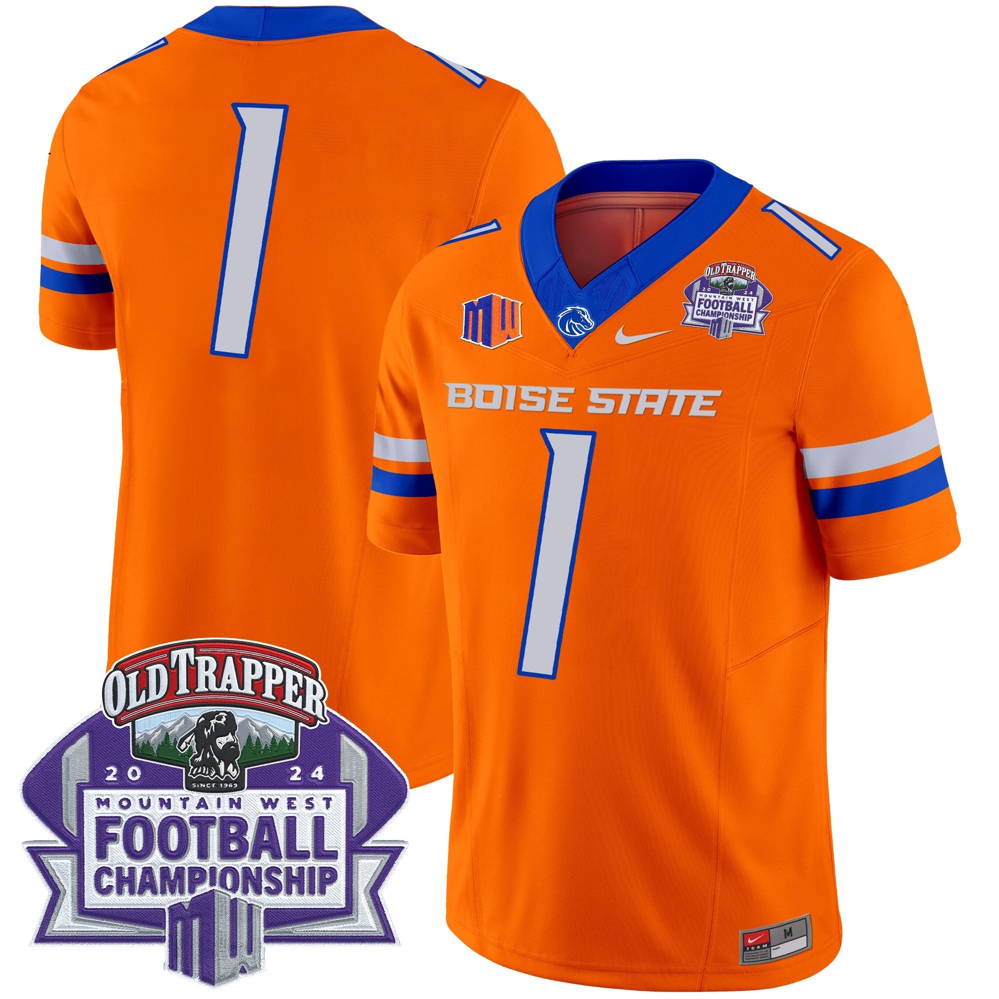 Boise State Broncos 2024 Championship Vapor Limited Jersey – All Stitched – Orange – #1 Team Jersey
