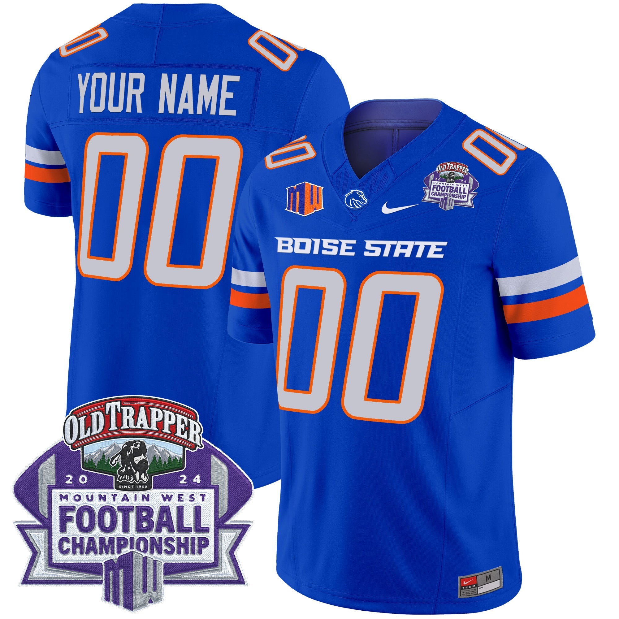 Boise State Broncos 2024 Championship Vapor Limited Custom Jersey – All Stitched – Royal Jersey