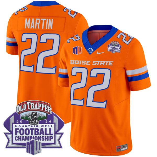 Boise State Broncos 2024 Championship Vapor Limited Jersey – All Stitched – Orange – Doug Martin Jersey