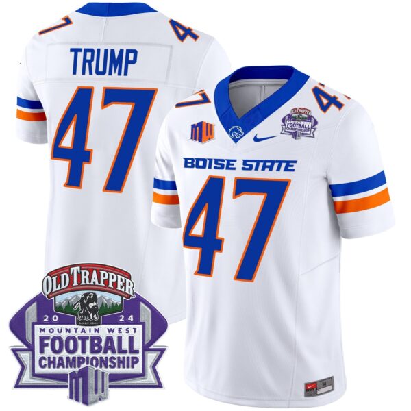 Boise State Broncos 2024 Championship Vapor Limited Jersey – All Stitched – White – Donald Trump Jersey