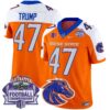 Boise State Broncos 2024 Championship Vapor Limited Jersey – All Stitched – Orange Alternate – Donald Trump Jersey