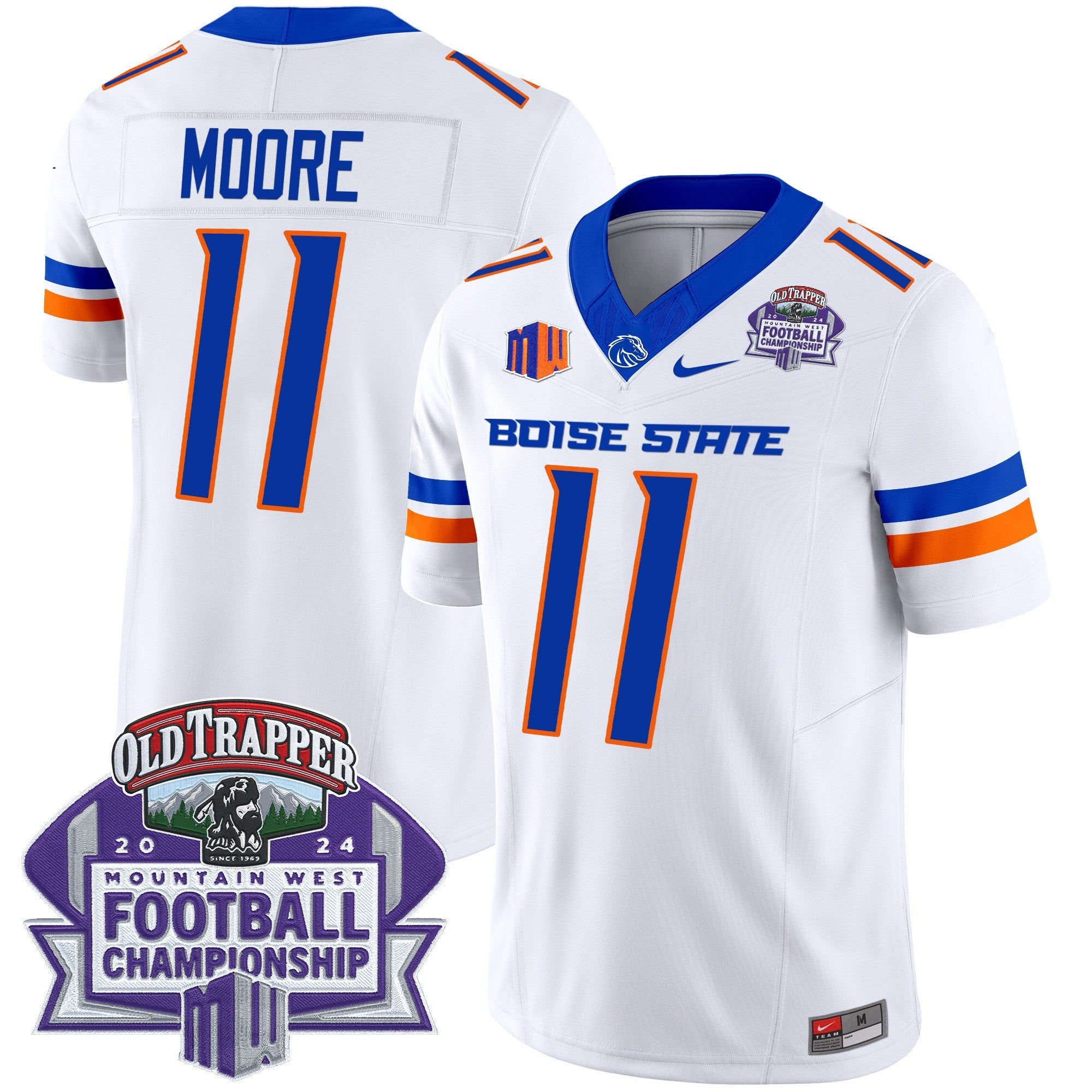 Boise State Broncos 2024 Championship Vapor Limited Jersey – All Stitched – White – Kellen Moore Jersey