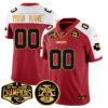 Custom Chiefs 2024 AFC West Champs Jersey – All Stitched – Style 2 – Red Alternate Jersey