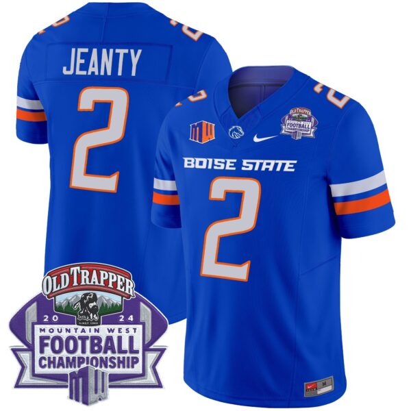 Boise State Broncos 2024 Championship Vapor Limited Jersey – All Stitched – Royal – Ashton Jeanty Jersey