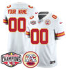 Custom Chiefs 2024 AFC West Champs Jersey – All Stitched – Style 2 – White Jersey
