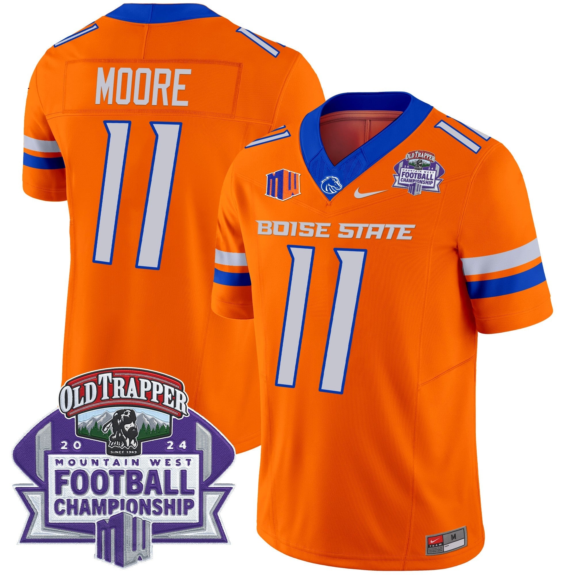 Boise State Broncos 2024 Championship Vapor Limited Jersey – All Stitched – Orange – Kellen Moore Jersey