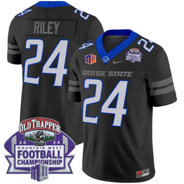 Boise State Broncos 2024 Championship Vapor Limited Jersey – All Stitched – Black – Dylan Riley Jersey