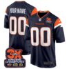 Denver Broncos 3-Time Champions Patch Game Custom Jersey – Al Stitched – Navy Jersey