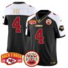 Chiefs Super Back 2 Back Patch Vapor Limited Jersey – All Stitched – Black Alternate – Rashee Rice Jersey