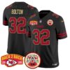 Chiefs Super Back 2 Back Patch Vapor Limited Jersey – All Stitched – Gold Trim – Nick Bolton Jersey