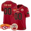 Chiefs Super Back 2 Back Patch Vapor Limited Custom Jersey – All Stitched – Red Special Jersey