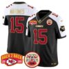 Chiefs Super Back 2 Back Patch Vapor Limited Jersey – All Stitched – Black Alternate – Patrick Mahomes Jersey