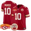 Chiefs Super Back 2 Back Patch Vapor Limited Jersey – All Stitched – Red – Isiah Pacheco Jersey