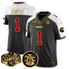 Chiefs 2024 AFC West Champions Jersey – All Stitched – Black Alternate – Xavier Worthy – 1 Jersey
