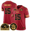 Chiefs 2024 AFC West Champs Jersey – All Stitched – Special Red – Patrick Mahomes – 15 Jersey
