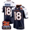 Denver Broncos 3-Time Champions Patch Game Jersey – Al Stitched – Navy Alternate – Peyton Manning Jersey