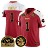 Chiefs 2024 AFC West Champs Jersey – All Stitched – Red Alternate – Xavier Worthy – 1 Jersey