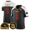 Chiefs 2024 AFC West Champs Jersey – All Stitched – Black Alternate – Xavier Worthy – 1 Jersey