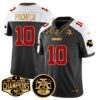 Chiefs 2024 AFC West Champions Jersey – All Stitched – Black Alternate – Isiah Pacheco – 10 Jersey