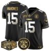 Chiefs 2024 AFC West Division Champions Patch Gold Vapor Limited Jersey – All Stitched – Black Limited – Patrick Mahomes Jersey